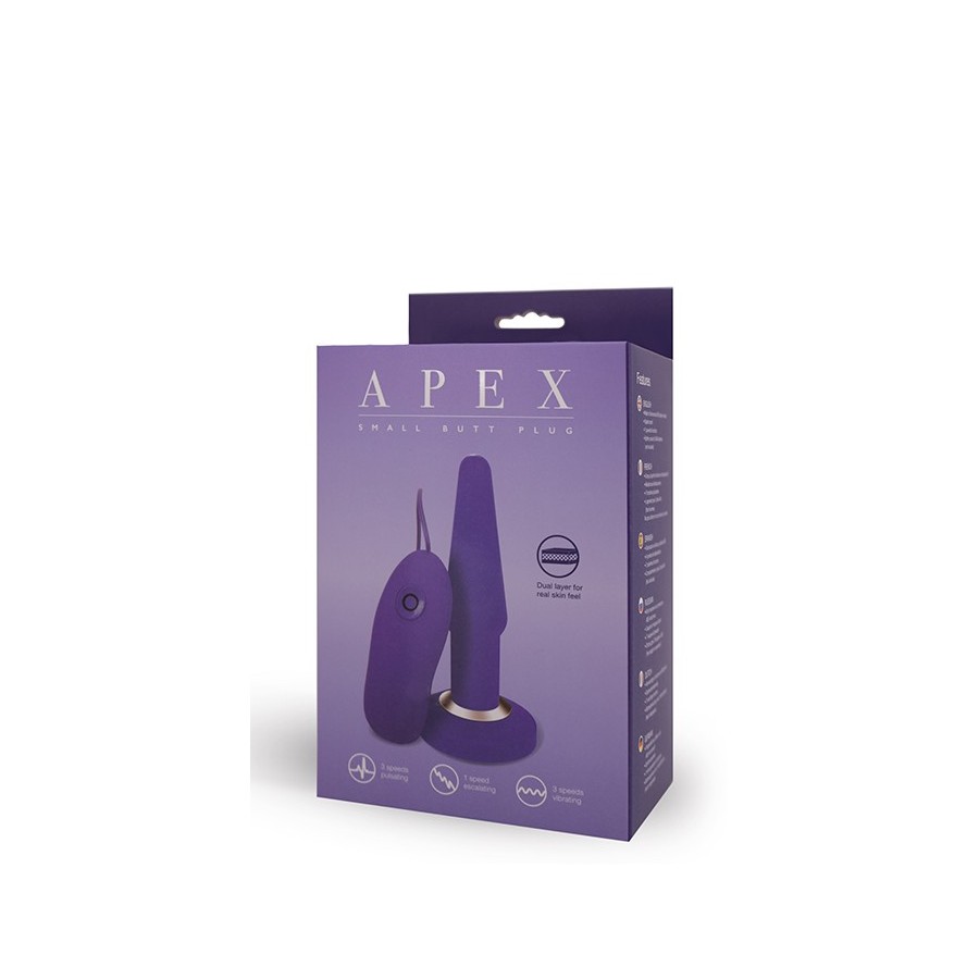 APEX BUTT PLUG SMALL PURPLE - 2