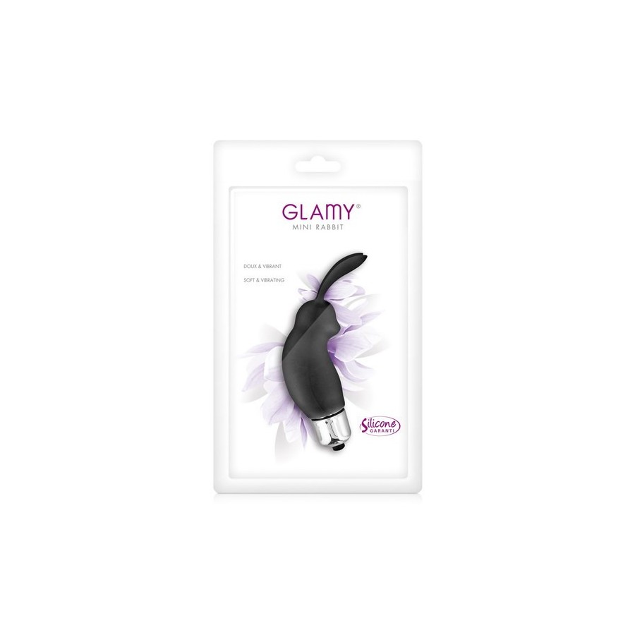 Stimulateur clitoris Mini Rabbit Black Glamy - 2