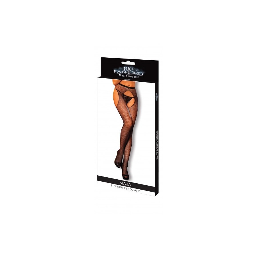 HOT FANTASY Stockings Maja Strumpfhose ouvert schwarz - 3