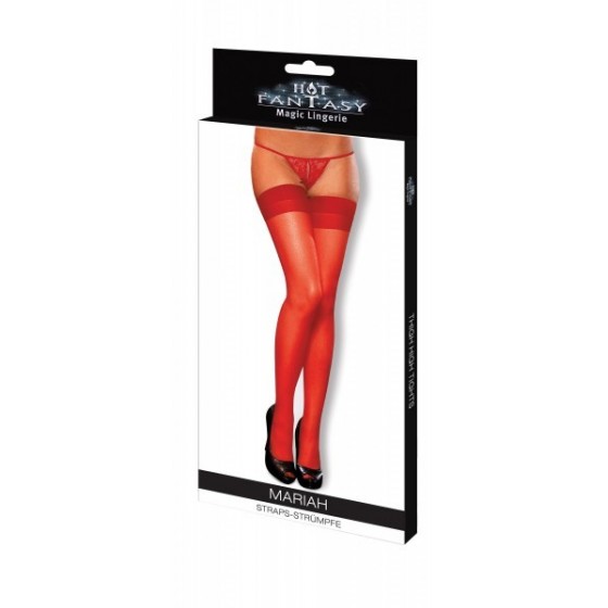 HOT FANTASY Stockings Mariah Straps-Strümpfe rot - 3