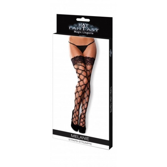 HOT FANTASY Stockings Melanie Straps-Strümpfe schwarz - 3