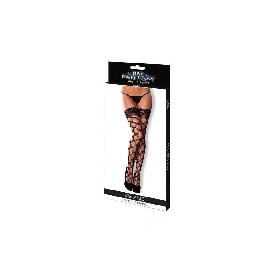 HOT FANTASY Stockings Melanie Straps-Strümpfe schwarz - 3