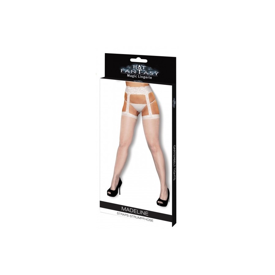 HOT FANTASY Stockings Madeline Straps-Strumpfhose weiß - 3