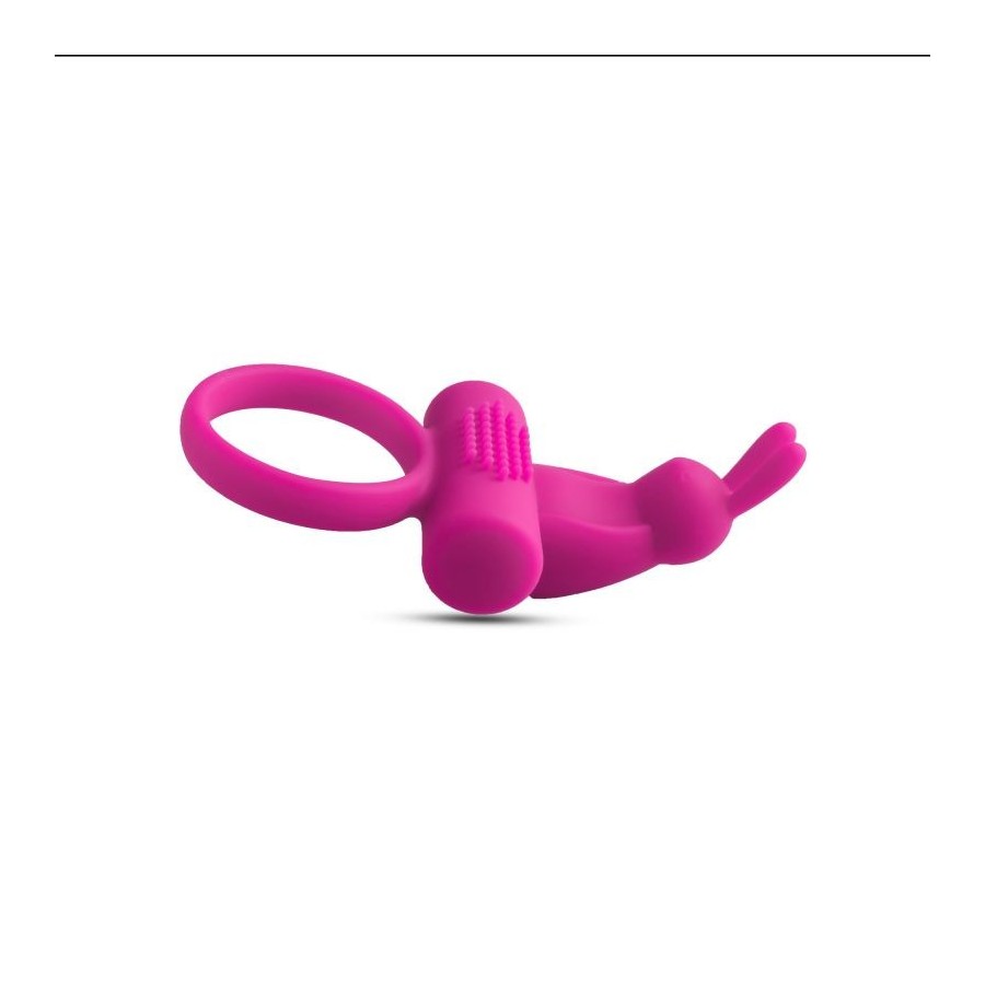 Vibrating Cock Ring with rabbit Pink - 2