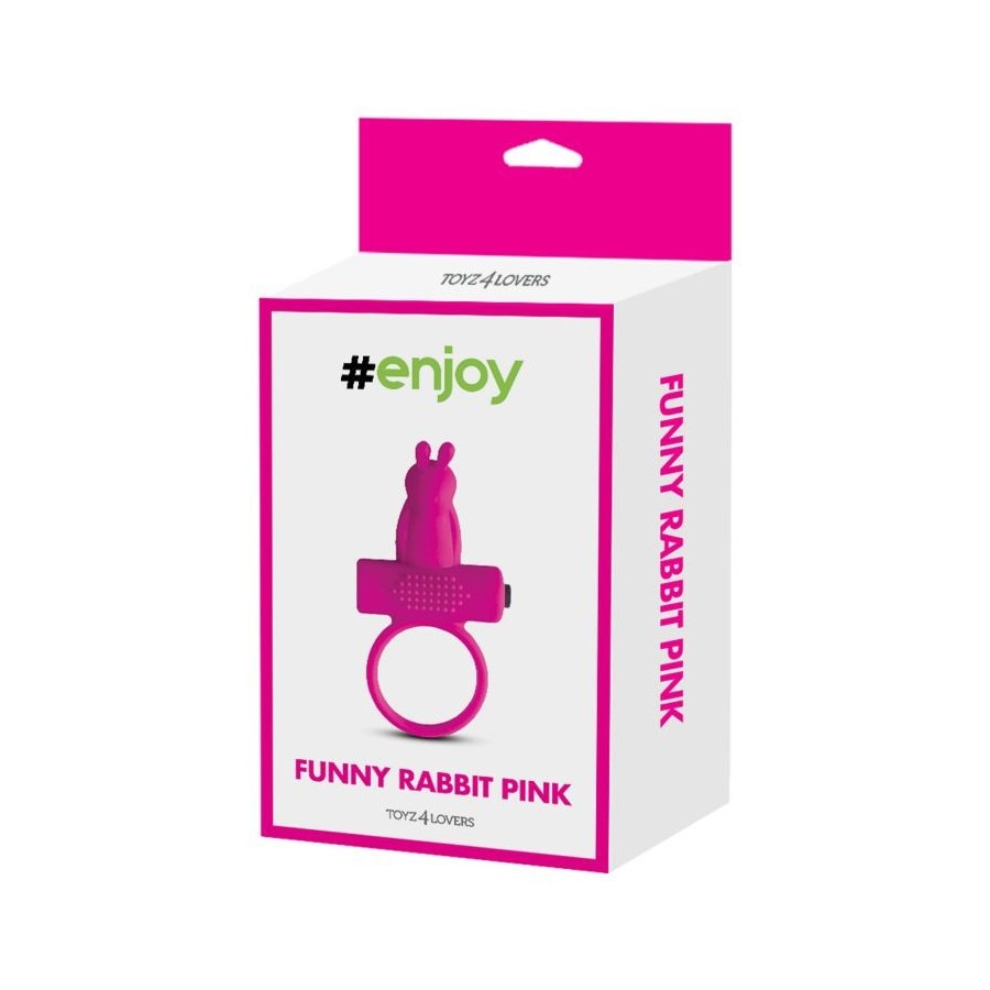Vibrating Cock Ring with rabbit Pink - 3