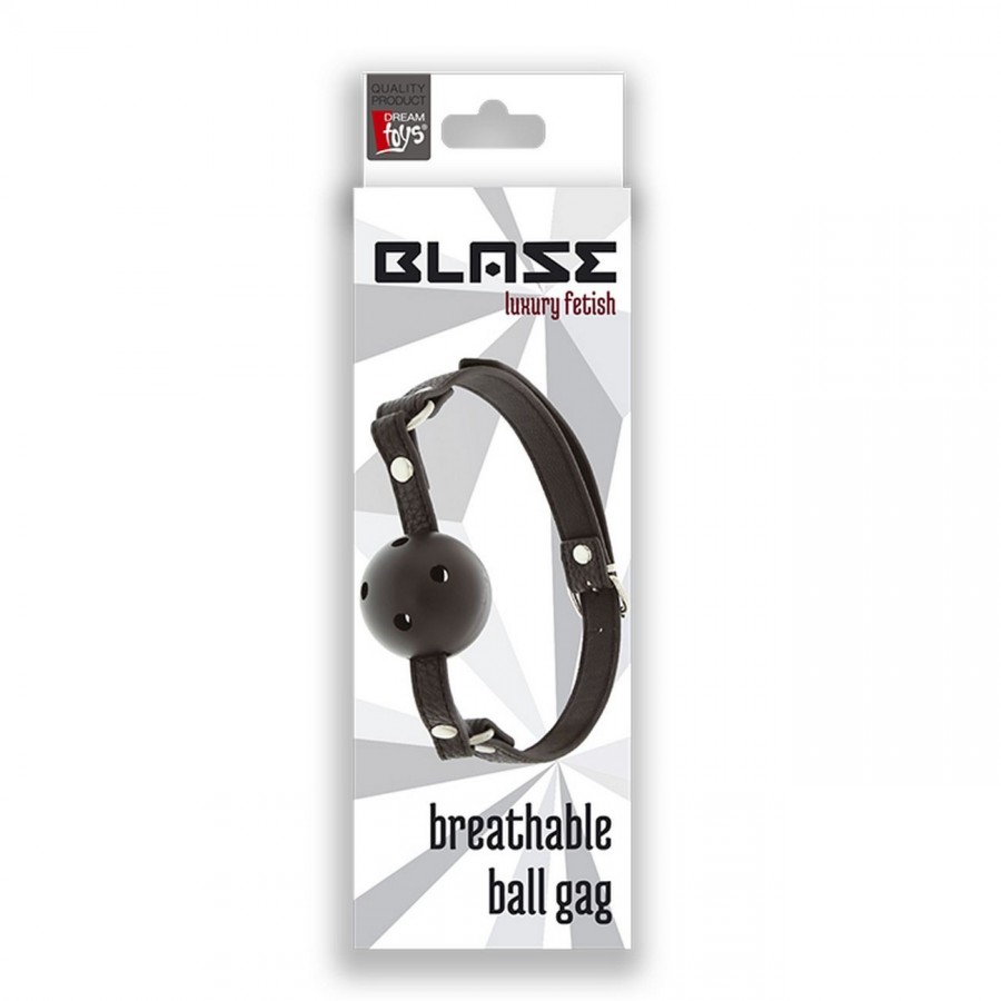 BLAZE BREATHABLE BALL GAG BLACK - 1