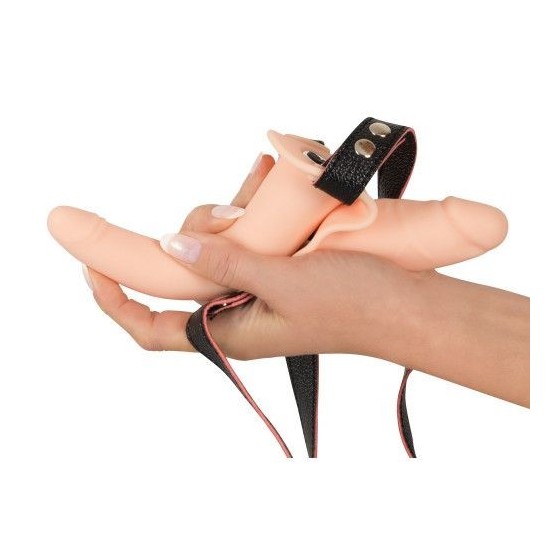 Vibrating Double Strap-On - 5