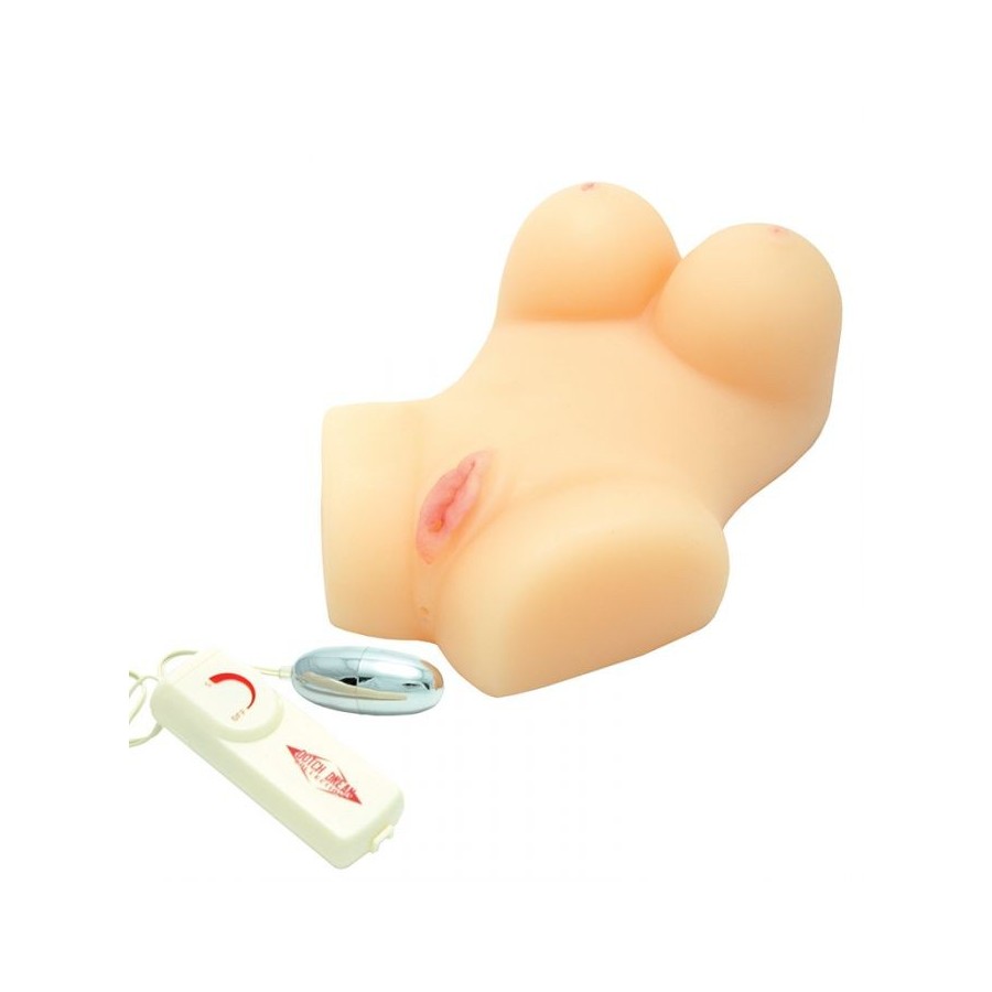 7 CREATIONS - MAGIC FLESH VIBRATING MINI TORSO - 1