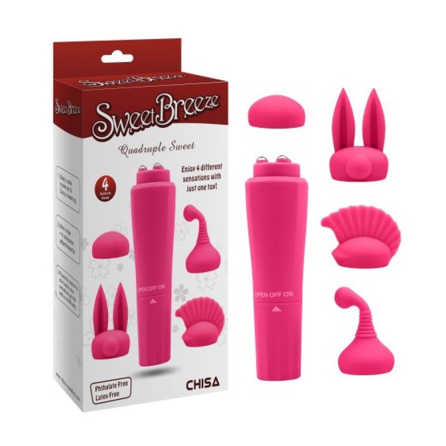 Vibrator Quadruple Sweet-Pink - 1