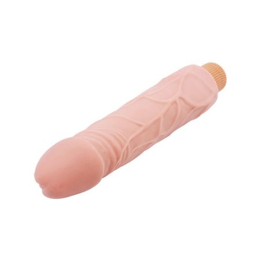 Greedy Guy Flesh Vibrating Dildo - 3